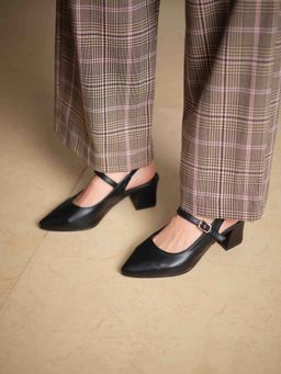 ERIDANI - Lunaa Formal Black Mules Heels