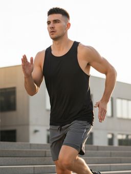 Nobero - Men Active Performance Vest - Black