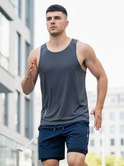 Nobero - Men Active Performance Vest - Grey