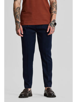 Snitch - Navy Blue Relaxed Fit Trouser