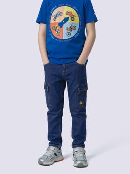 Jack & Jones Junior - Boys Cargo Clark Regular Fit Jeans