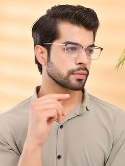 ROYAL SON - Square Black Silver Glasses for Men Women Sf0085-C2