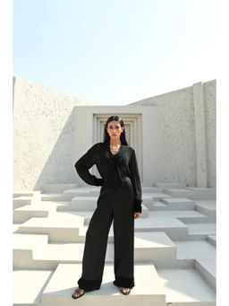 House of duti - Bare Black Solid Co-Ord (Set of 2)