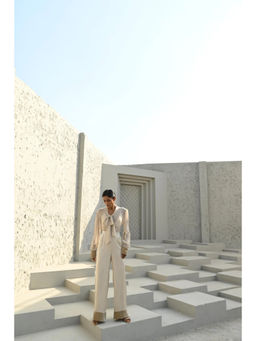 House of duti - Bare Off White Solid Co-Ord (Set of 2)