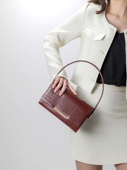 EN TOI - Kate Brown Baguette Bag