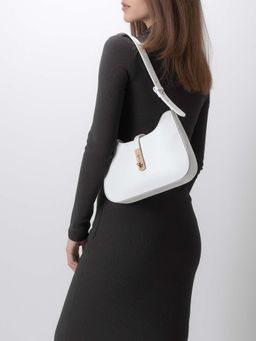 EN TOI - Bella White Baguette Bag