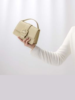 EN TOI - Nicola Yellow Top Handle Sling Bag