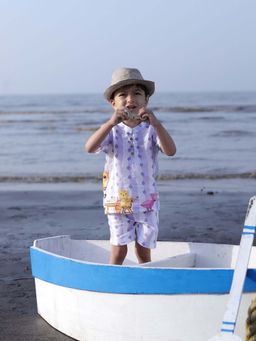 Funny Bones - Linen Party Graphic Print Co-Ord (Set of 2)