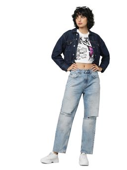 ONLY - Women Printed Blue Jeans