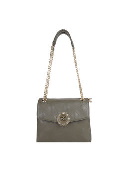 ESBEDA - Olive Color Quilted Chain Handbag For Women (M)