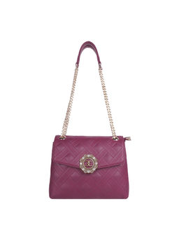 ESBEDA - Purple Color Quilted Chain Handbag For Women (M)