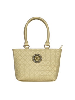 ESBEDA - Gold Color Textured Pattern Handbag For Women (S)