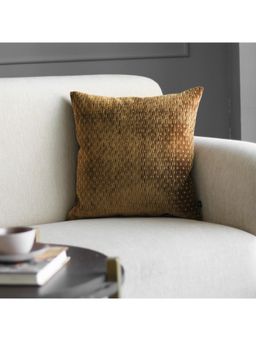 GM - Geometric Square Cushion Cover Brown