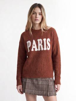 ONLY - Women's Brown Pullover Sweater
