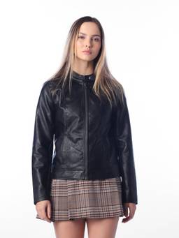 ONLY - Women's Black Faux Leather Jacket