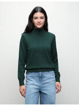U.S. POLO ASSN. - Women Textured Regular Fit Sweater