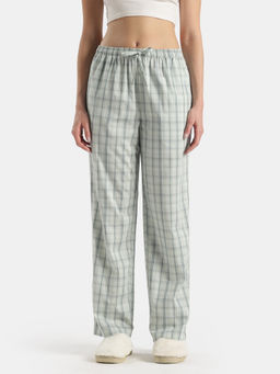 Jockey - Rx06 Women Super Combed Cotton Woven Fabric Pyjama- Grey