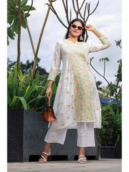 CLUB LOOM - Grace Chikankari Chanderi Kurta