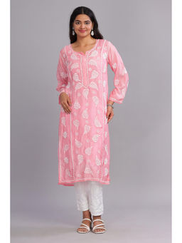 CLUB LOOM - Imani Chikankari Chanderi Kurta