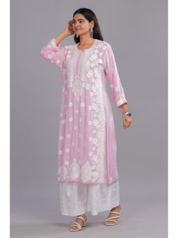 CLUB LOOM - Nora Chikankari Modal Kurta