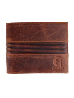HiLEDER - Pure Hunter Leather Bifold Men's Wallet With 4 Credit Card Slots Brown