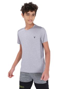 Technosport - Boys MATPIQ Solid Slim Fit Sports Polo T-shirt Navy Blue
