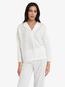 RAREISM - Women White Drap Regular Top