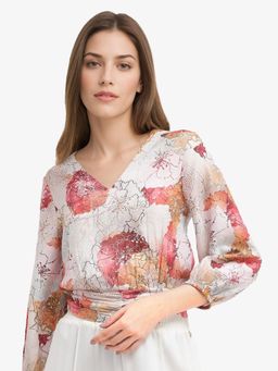 RAREISM - Women Off White Kently Regular Crop Top