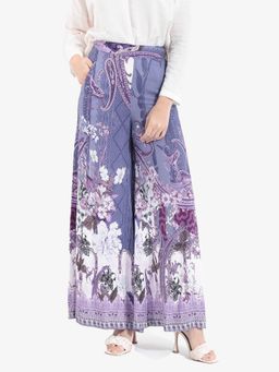 RAREISM - Women Dusky Purple Makiato Flared Pant