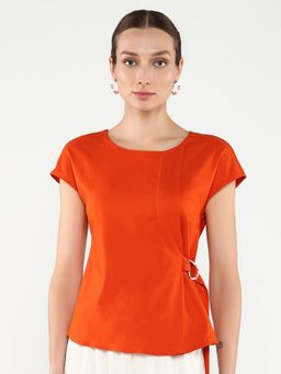 RAREISM - Women Orange Nrob Regular Top