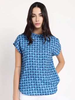 RAREISM - Women Blue Qoat Regular Top