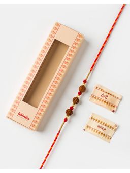 Fabindia - Women Rudraksha Thread Rakhi with Roli Chawal