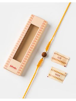 Fabindia - Women Rudraksha Thread Rakhi with Roli Chawal
