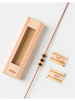 Fabindia - Women Rudraksha Thread Rakhi with Roli Chawal