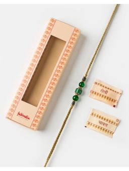 Fabindia - Women Green Thread Rakhi with Roli Chawal