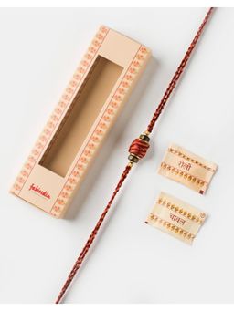 Fabindia - Women Multi-Color Cotton Thread Rakhi with Roli Chawal