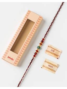 Fabindia - Women Multi-Color Thread Rakhi with Roli Chawal