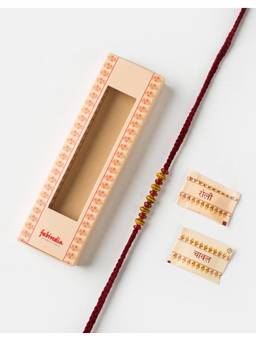 Fabindia - Women Multi-Color Thread Rakhi with Roli Chawal