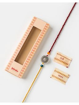 Fabindia - Women Silver Thread Rakhi with Roli Chawal