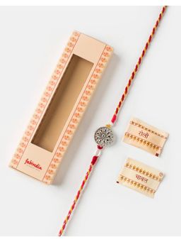 Fabindia - Women Silver Thread Rakhi with Roli Chawal