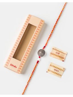 Fabindia - Women Silver Thread Rakhi with Roli Chawal