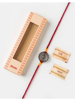 Fabindia - Women Silver Thread Rakhi with Roli Chawal