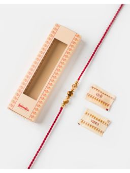Fabindia - Women Multi-Color Beads Thread Rakhi with Roli Chawal