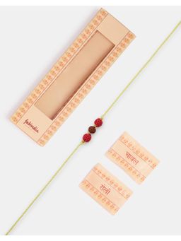 Fabindia - Women Multi-Color Rudraksha Thread Rakhi with Roli Chawal