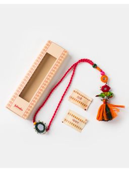 Fabindia - Women Multi-Color Thread Rakhi with Roli Chawal