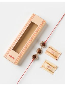 Fabindia - Women Rudraksha Thread Rakhi with Roli Chawal