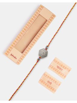 Fabindia - Women Silver Thread Rakhi with Roli Chawal
