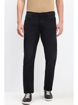 Allen Solly - Men Black Regular Fit Light Wash Jeans