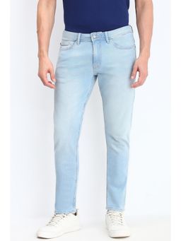 Allen Solly - Men Light Blue Slim Fit Mid Wash Jeans