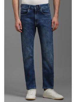 Louis Philippe - Men Navy Mid Regular Fit Jeans